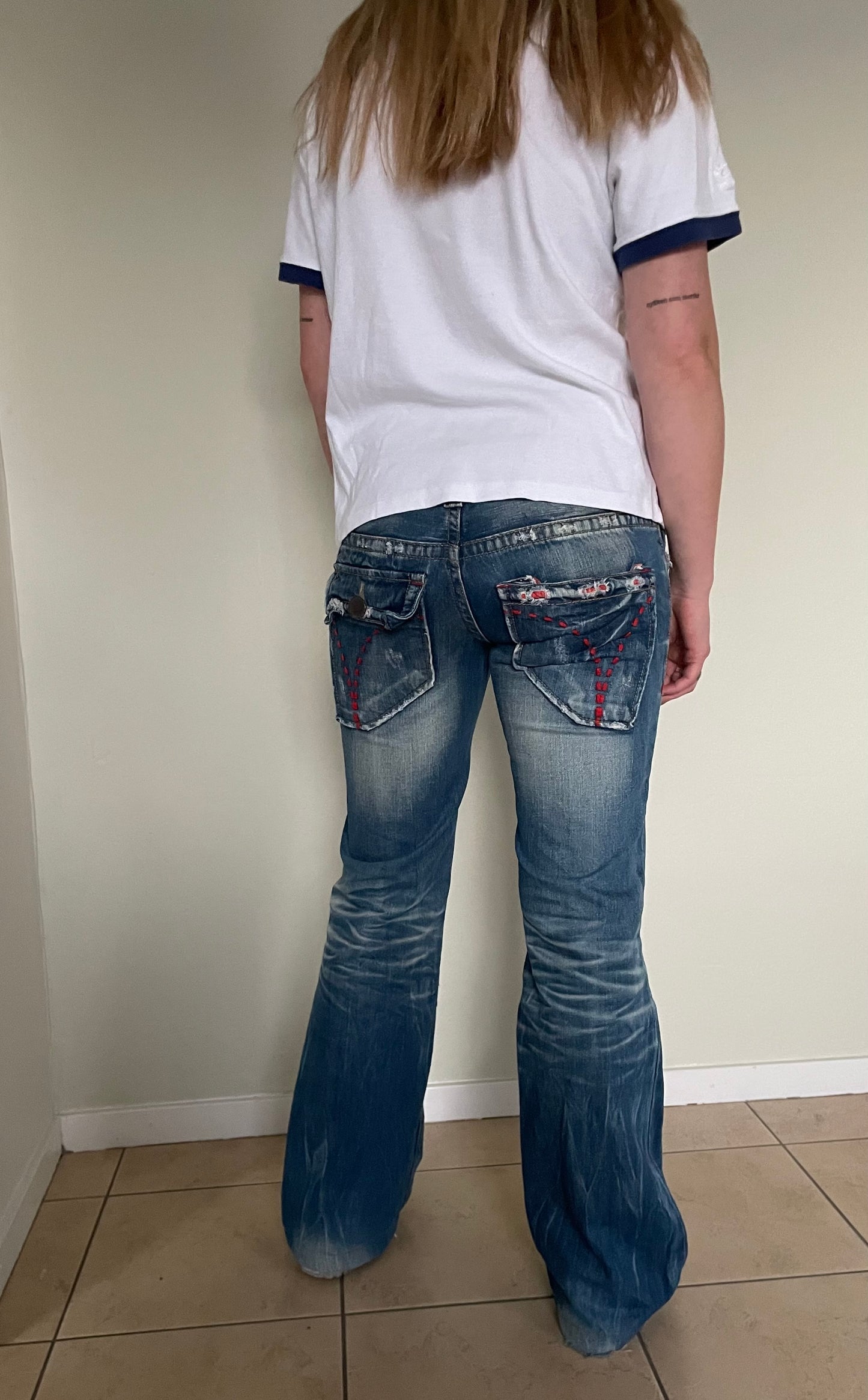 Low waisted bootcut jeans M/S
